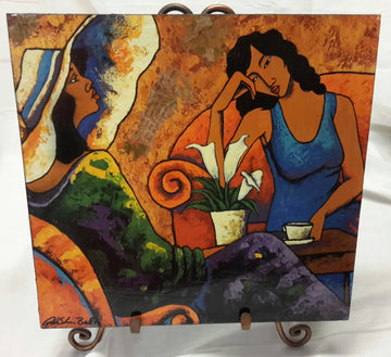 Tea Talk Art Plaque