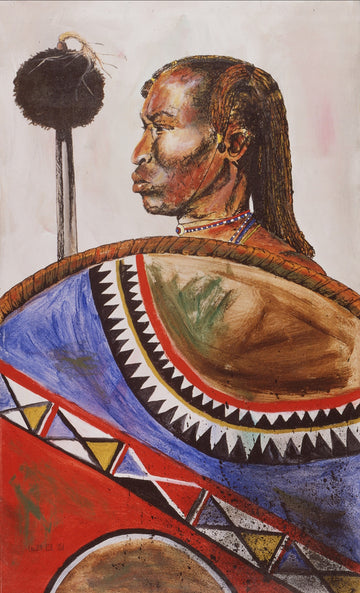 Warrior Giclee on Canvas