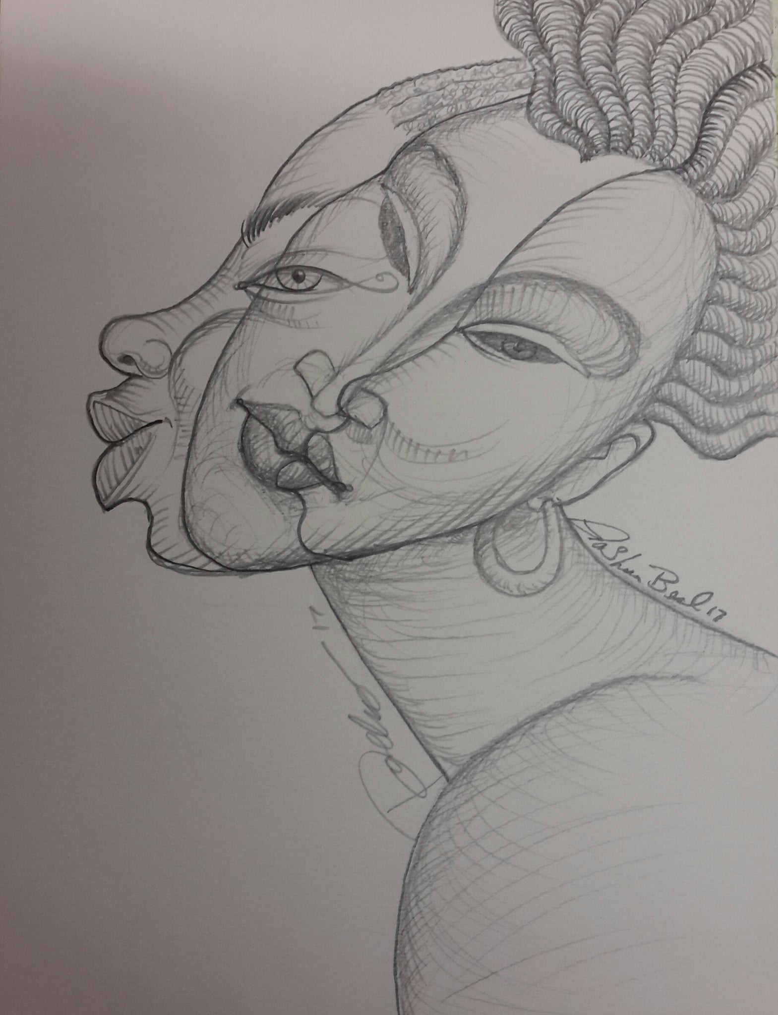 We Are Beautiful Original Art Drawing - LaShunBeal.com