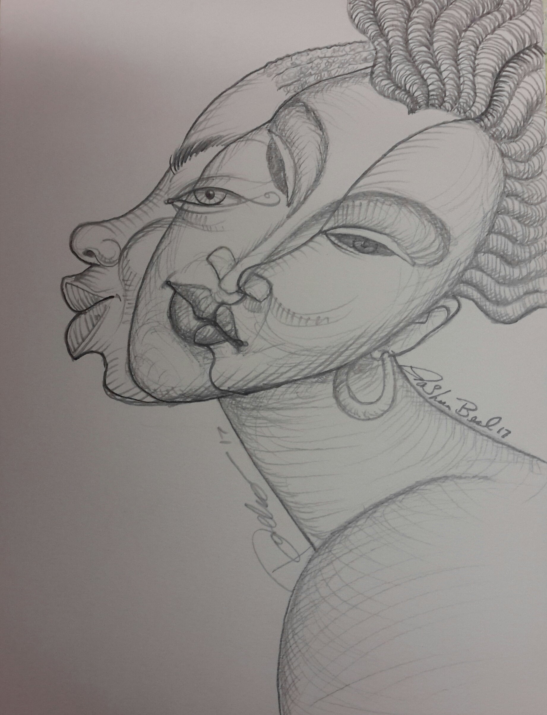 We Are Beautiful Original Art Drawing - LaShunBeal.com