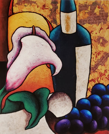 Wine And Fruit #12 Giclee on Canvas