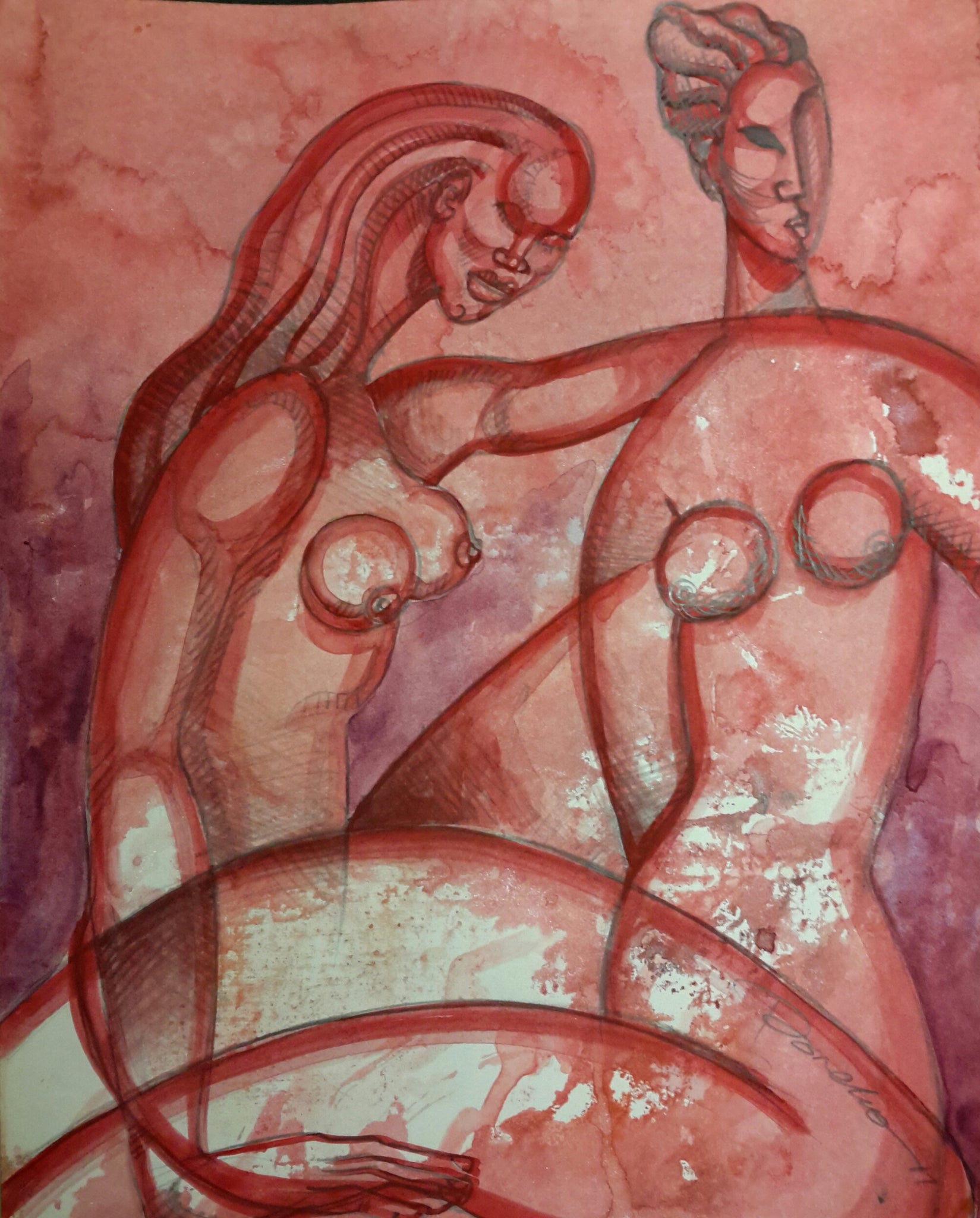 You Know Me Well Original Art Drawing