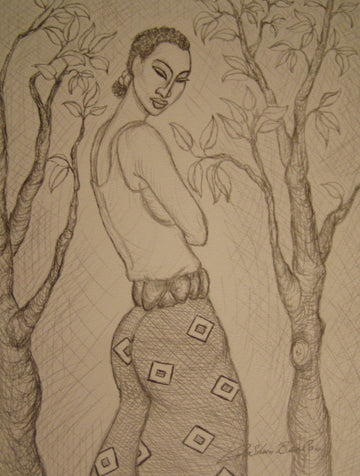 Ty Original Pencil Art On Paper - Lashunbeal.com
