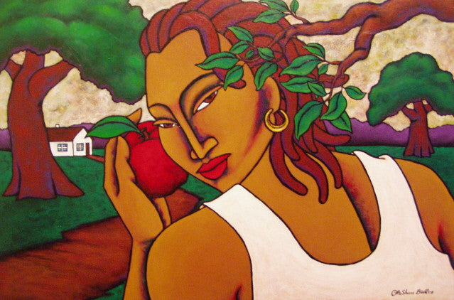 Apple Delight Acrylic Paint on Canvas Art Original - LaShunBeal.com