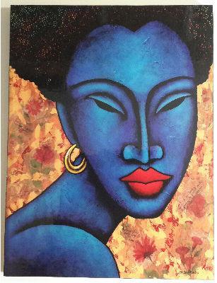 Indigo Blue Wall Art Plaque - LaShunBeal.com