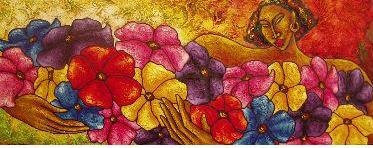 Flowers for Nina Acrylic on Canvas - LaShunBeal.com