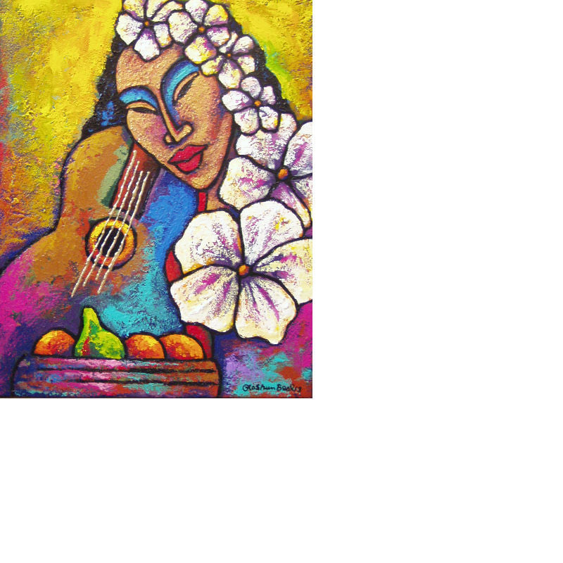 Golden Lady #2 Acrylic on Canvas - LaShunBeal.com