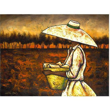 When My Work Is Done Giclee on Canvas