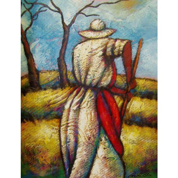 Working The Field Giclee on Canvas